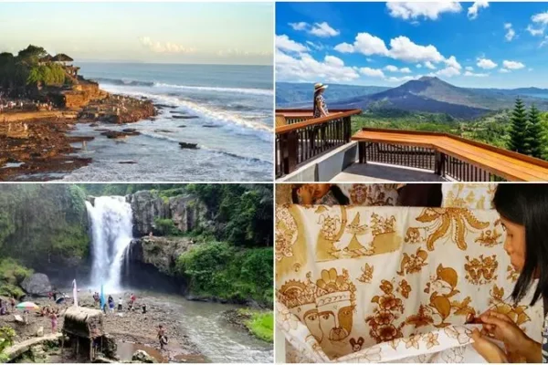 Bali Volcano, Ubud Arts Shopping, Tanah Lot Tour