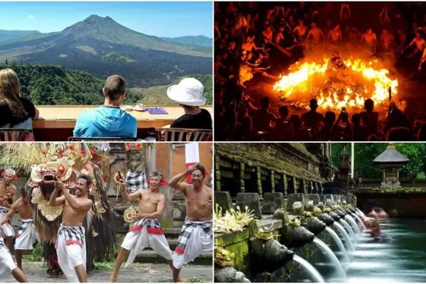 Bali Volcano, Ubud Arts Shopping, Kecak Dance Tour