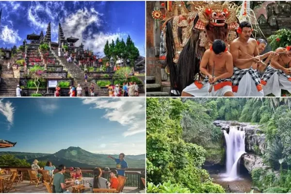Bali Volcano, Ubud Arts Shopping, Mother Temple Tour