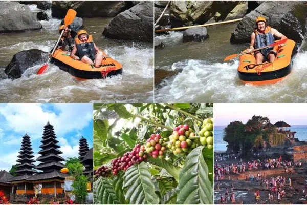 Ayung River Tubing + Tanah Lot Tour