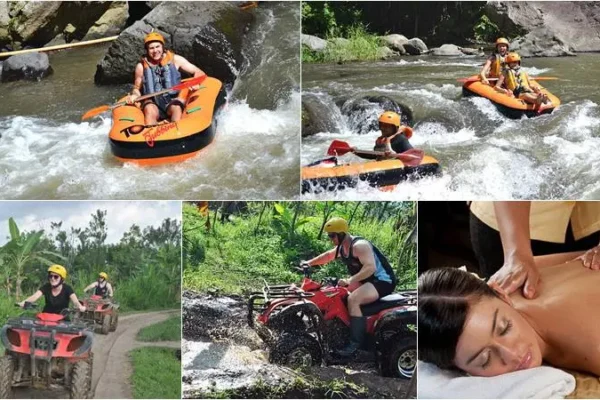 Ayung River Tubing + ATV Ride + Spa Tour