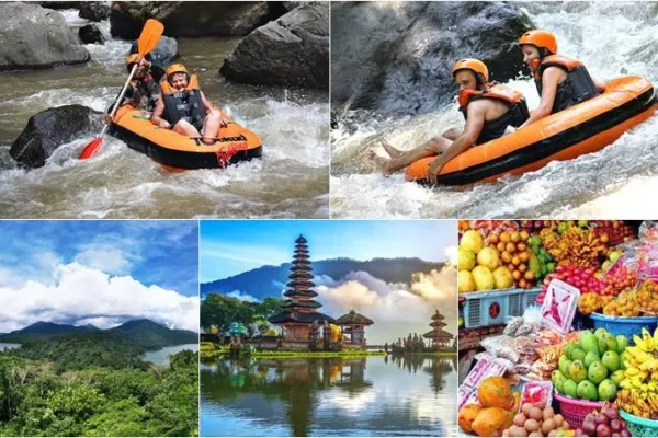 Ayung River Tubing + Lake Temple Tour