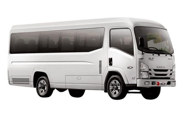 Microbus Charter - Isuzu ELF Long Giga Van Rental