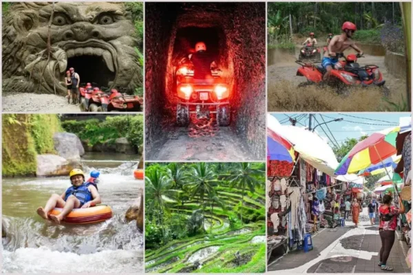 Gorilla ATV Ride + Lazy Cave Tubing + Ubud