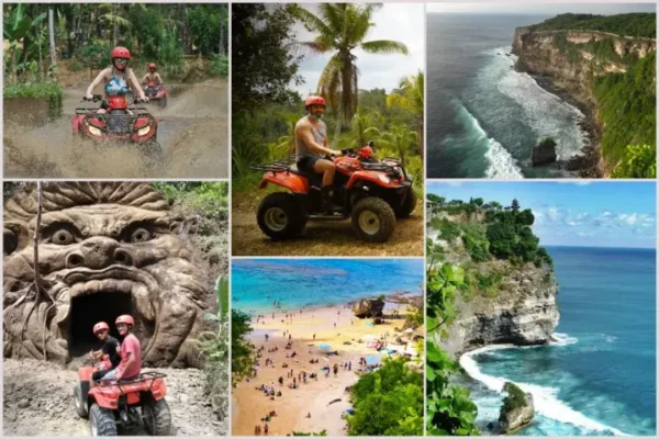 Gorilla Cave ATV Ride + Uluwatu Cliff Temple Tour