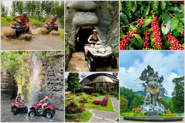 Kingkong Cave ATV Ride + Bali Botanical Garden Tour