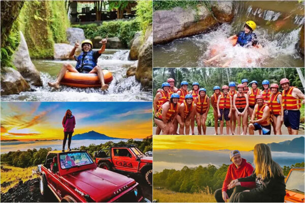 Lazy Cave River Tubing + Mount Batur Sunrise Jeep Tour