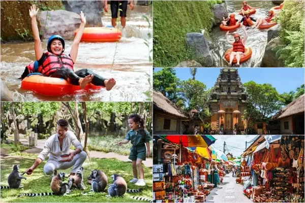 Lazy Cave River Tubing + Bali Zoo