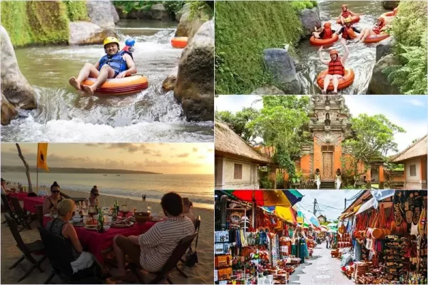 Lazy Cave River Tubing + Jimbaran BBQ Dinner