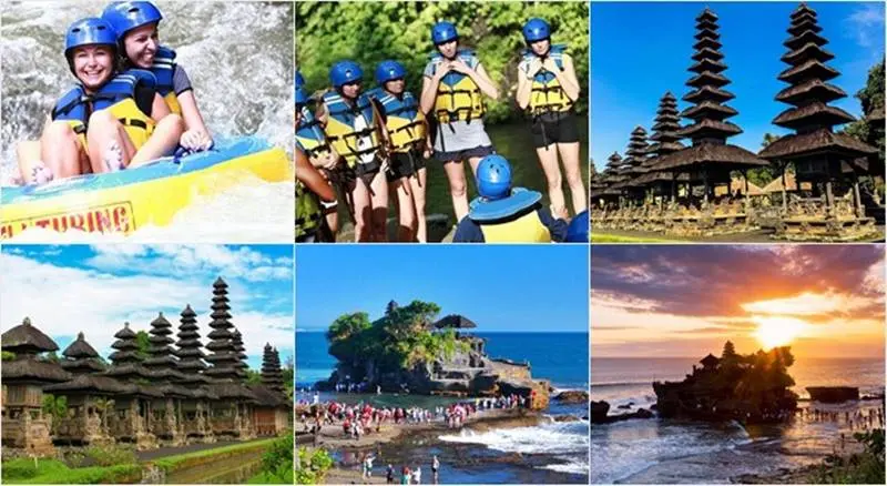 Pakerisan River Tubing + Tanah Lot Temple Tour