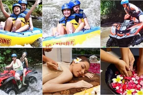 Pakerisan River Tubing + ATV Ride + Spa Tour