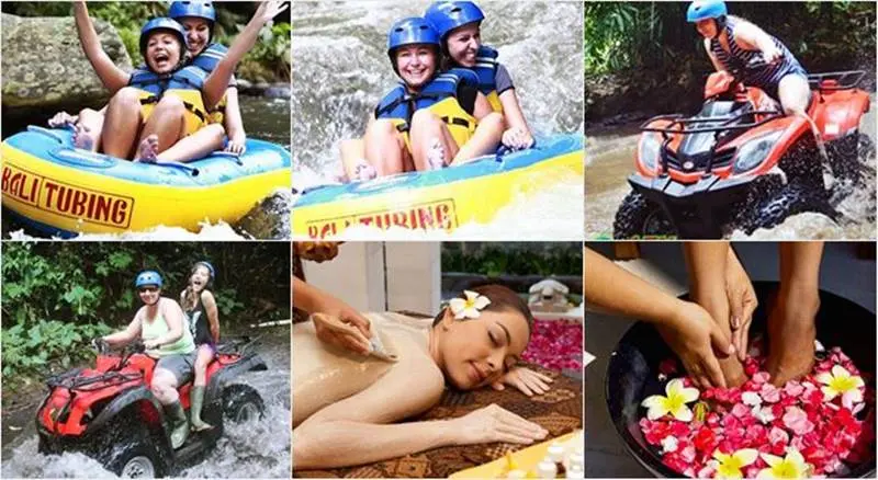 Pakerisan River Tubing + ATV Ride + Spa Tour