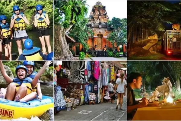 Pakerisan River Tubing + Night Safari Tour