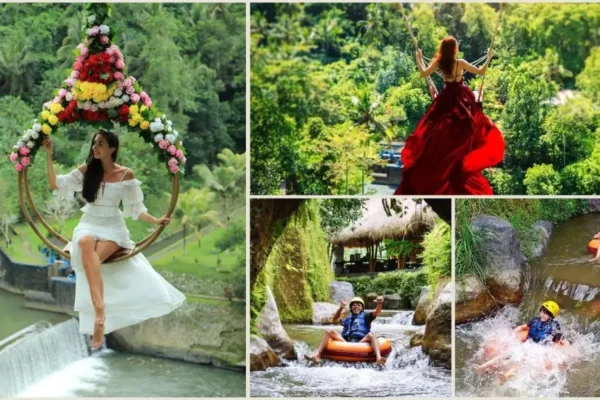 Real Bali Swing + Lazy Cave River Tubing