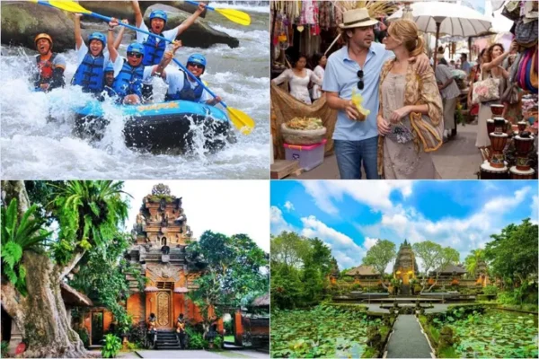 Sobek Ayung River Rafting + Ubud Center Tour