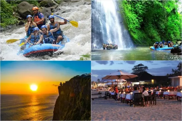 Sobek Ayung River Rafting + Uluwatu Temple Tour
