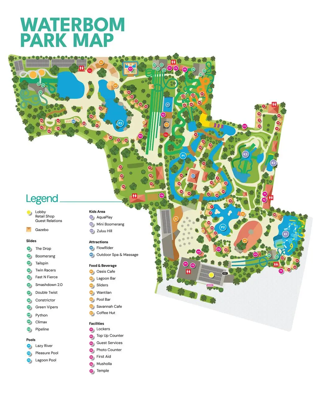waterbom-bali-map